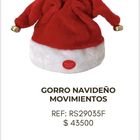 Gorro Navideño Movimientos