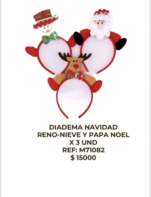 screenshot-49 Diadema de Navidad Reno Nieve y Papanoel x 3 unidades