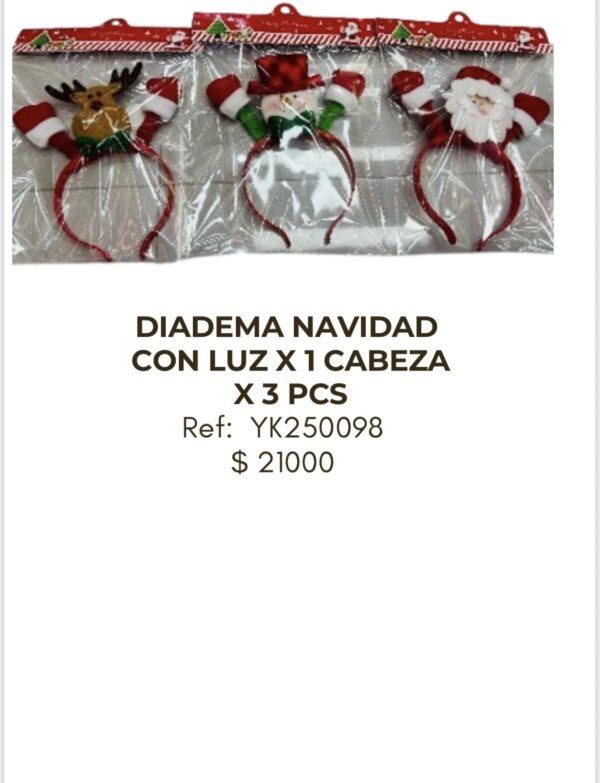 screenshot-47 Diadema Navidad con Luz x 1 Cabeza x 3 unidades