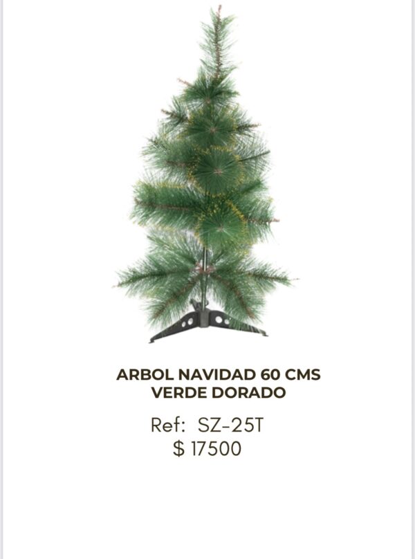 screenshot-39 Árbol de Navidad 60cm Verde Dorado