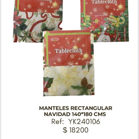 Manteles Rectangulares Navidad 140 x 180 cm