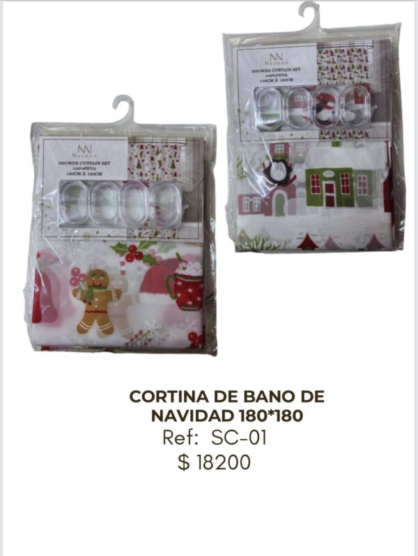 screenshot-11 Cortina de Baño de Navidad 180 x 180 cm